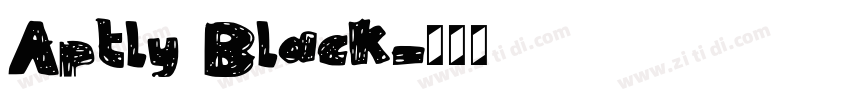 Aptly Black字体转换 Aptly Black字体转换